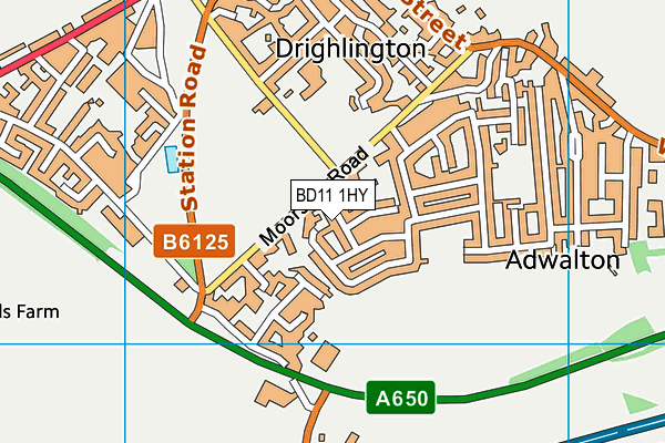 Map of DRIGHLINGTON TECHNICAL SERVICES LIMITED at district scale