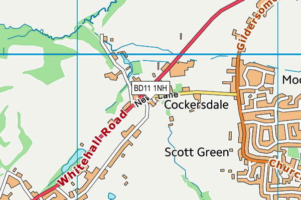 BD11 1NH map - OS VectorMap District (Ordnance Survey)