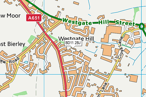 BD11 2BJ map - OS VectorMap District (Ordnance Survey)