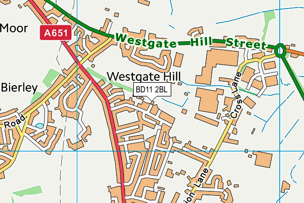 BD11 2BL map - OS VectorMap District (Ordnance Survey)