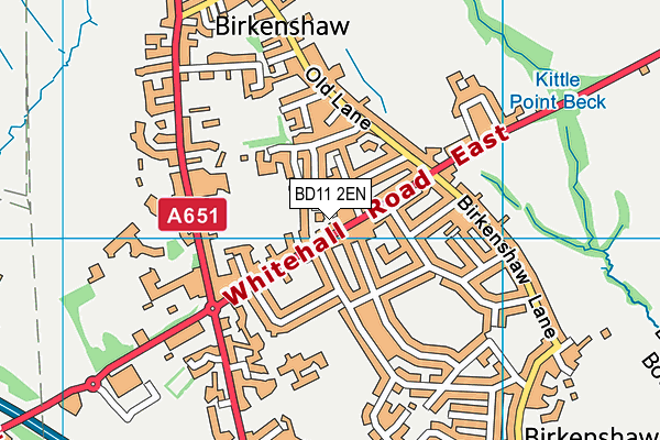 BD11 2EN map - OS VectorMap District (Ordnance Survey)