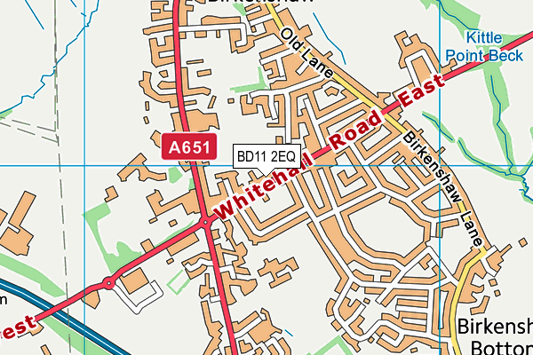 BD11 2EQ map - OS VectorMap District (Ordnance Survey)