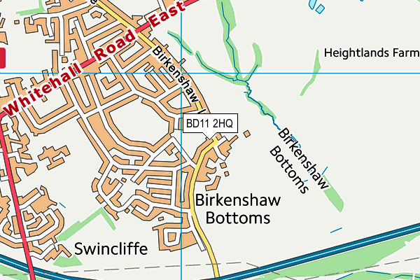 BD11 2HQ map - OS VectorMap District (Ordnance Survey)