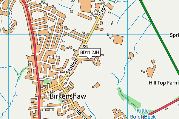 BD11 2JH map - OS VectorMap District (Ordnance Survey)