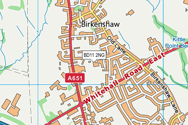 Map of THE BEECHES (BIRKENSHAW) LIMITED at district scale