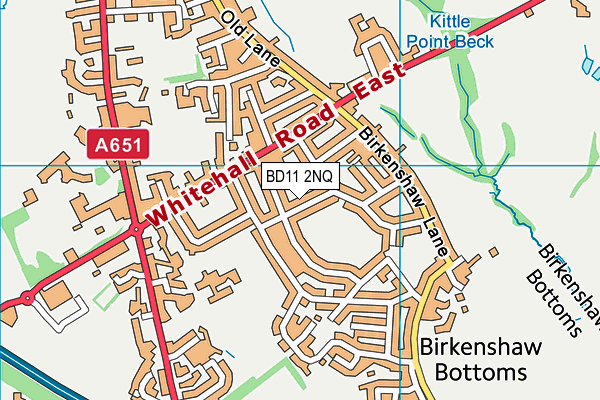 BD11 2NQ map - OS VectorMap District (Ordnance Survey)