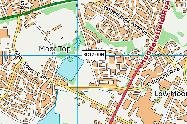 BD12 0DN map - OS VectorMap District (Ordnance Survey)