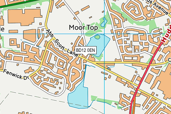 BD12 0EN map - OS VectorMap District (Ordnance Survey)