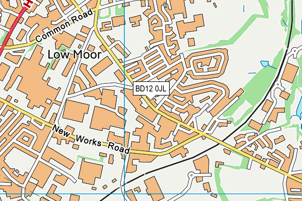 BD12 0JL map - OS VectorMap District (Ordnance Survey)