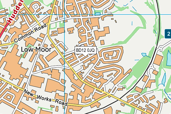 BD12 0JQ map - OS VectorMap District (Ordnance Survey)