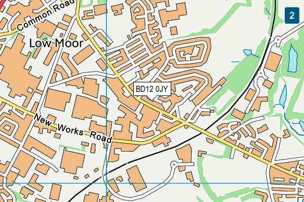 BD12 0JY map - OS VectorMap District (Ordnance Survey)