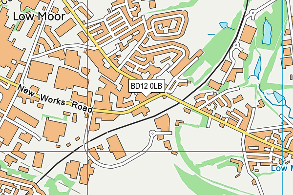 BD12 0LB map - OS VectorMap District (Ordnance Survey)