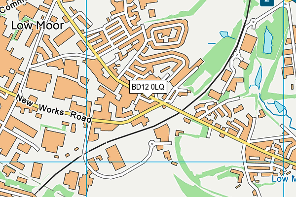 BD12 0LQ map - OS VectorMap District (Ordnance Survey)