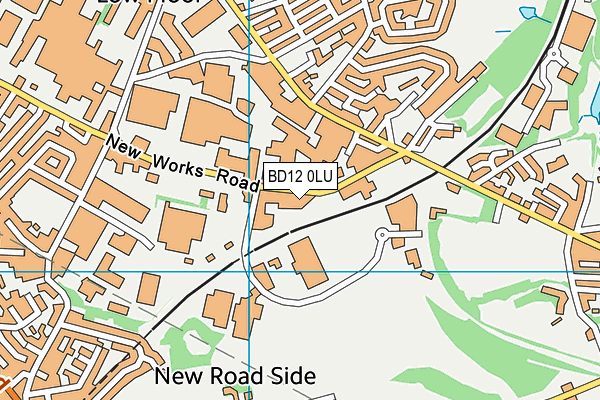 BD12 0LU map - OS VectorMap District (Ordnance Survey)