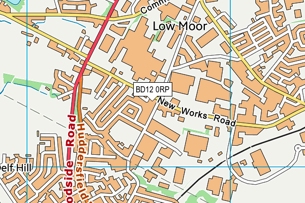 BD12 0RP map - OS VectorMap District (Ordnance Survey)