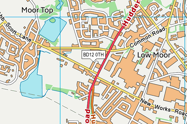 BD12 0TH map - OS VectorMap District (Ordnance Survey)