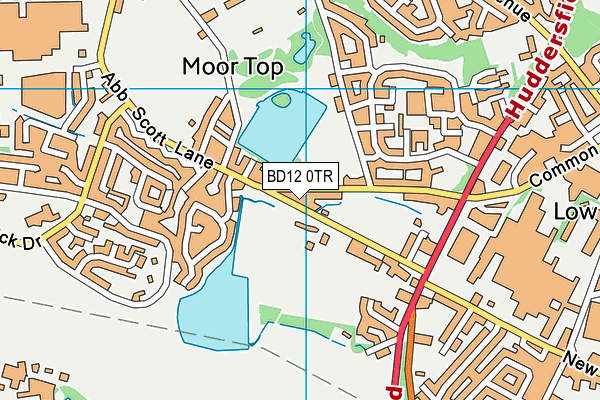 BD12 0TR map - OS VectorMap District (Ordnance Survey)
