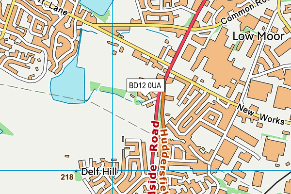 BD12 0UA map - OS VectorMap District (Ordnance Survey)