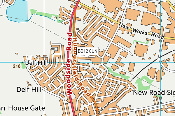 BD12 0UN map - OS VectorMap District (Ordnance Survey)