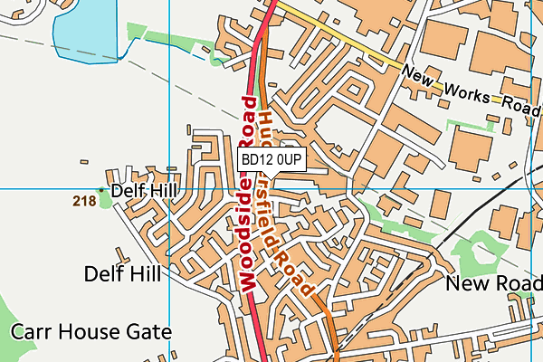 BD12 0UP map - OS VectorMap District (Ordnance Survey)
