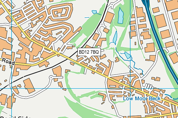 BD12 7BQ map - OS VectorMap District (Ordnance Survey)