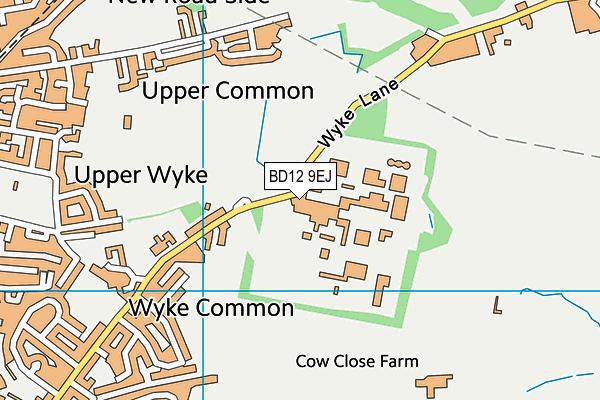BD12 9EJ map - OS VectorMap District (Ordnance Survey)