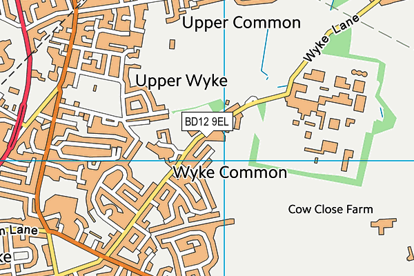 Worthinghead Primary School map (BD12 9EL) - OS VectorMap District (Ordnance Survey)