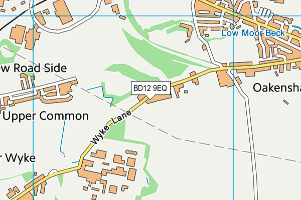 BD12 9EQ map - OS VectorMap District (Ordnance Survey)