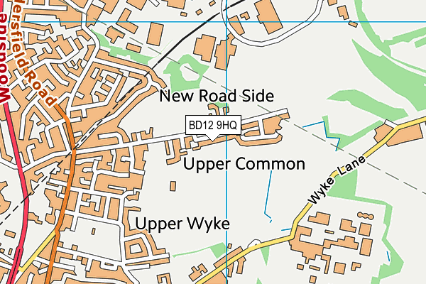 BD12 9HQ map - OS VectorMap District (Ordnance Survey)