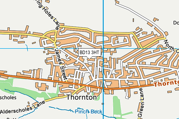 BD13 3HT map - OS VectorMap District (Ordnance Survey)