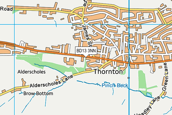 Thornton Primary School map (BD13 3NN) - OS VectorMap District (Ordnance Survey)
