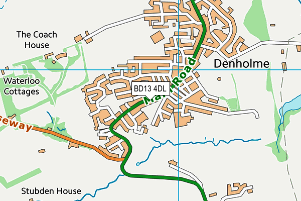 BD13 4DL map - OS VectorMap District (Ordnance Survey)