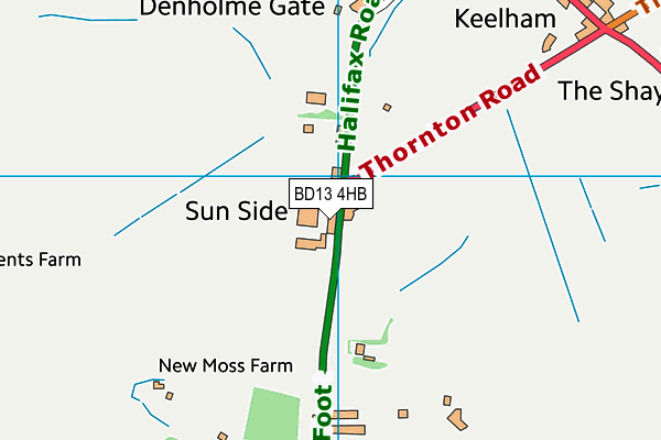 Map of SUNSIDE FARM LTD at district scale