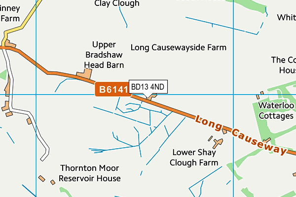 BD13 4ND map - OS VectorMap District (Ordnance Survey)