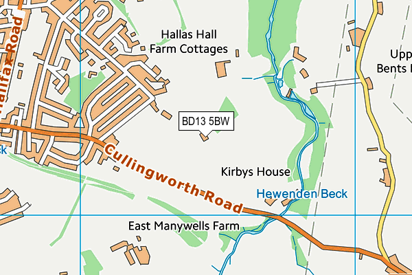 Map of HALLAS COTE SURGICAL LTD at district scale