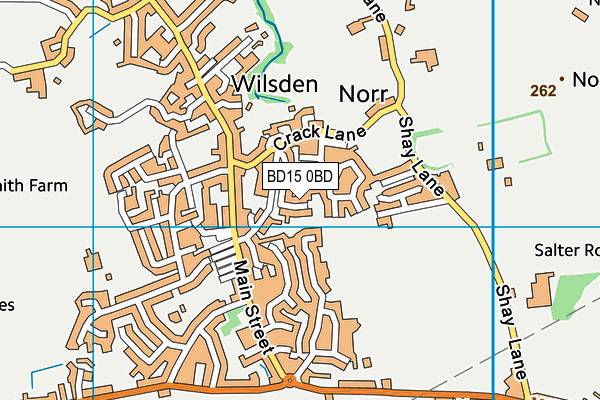 BD15 0BD map - OS VectorMap District (Ordnance Survey)