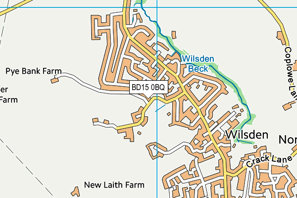BD15 0BQ map - OS VectorMap District (Ordnance Survey)