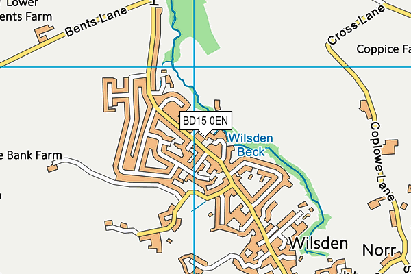 Wilsden Recreation Ground map (BD15 0EN) - OS VectorMap District (Ordnance Survey)