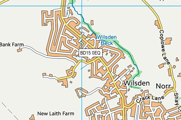 BD15 0EQ map - OS VectorMap District (Ordnance Survey)