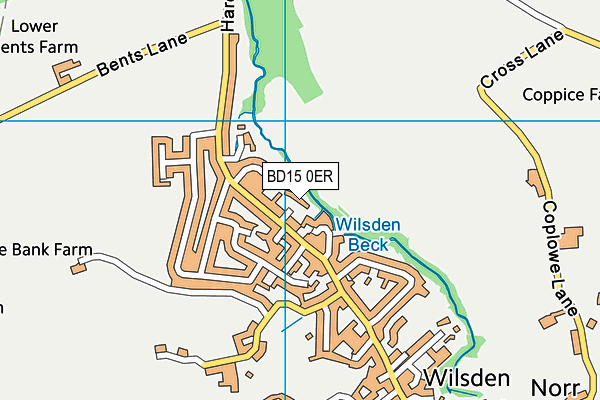 BD15 0ER map - OS VectorMap District (Ordnance Survey)