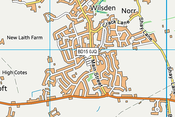 BD15 0JQ map - OS VectorMap District (Ordnance Survey)