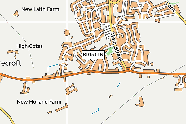 BD15 0LN map - OS VectorMap District (Ordnance Survey)