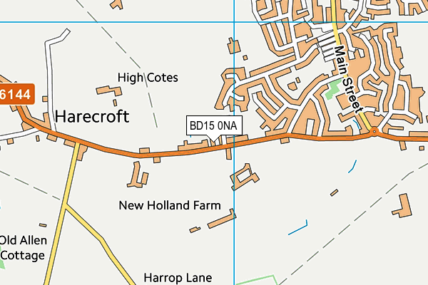 BD15 0NA map - OS VectorMap District (Ordnance Survey)