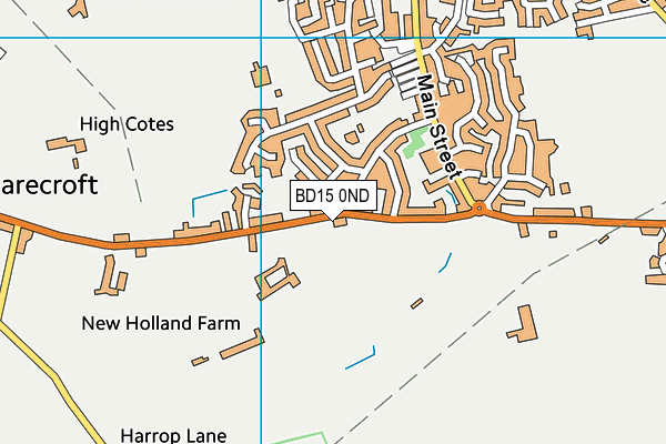 BD15 0ND map - OS VectorMap District (Ordnance Survey)