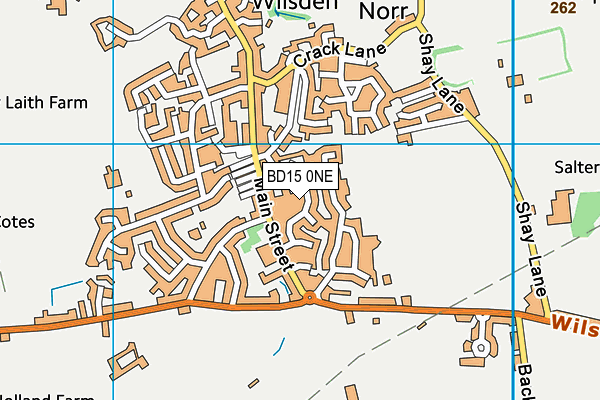 BD15 0NE map - OS VectorMap District (Ordnance Survey)