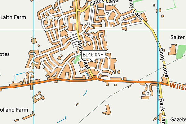 BD15 0NF map - OS VectorMap District (Ordnance Survey)