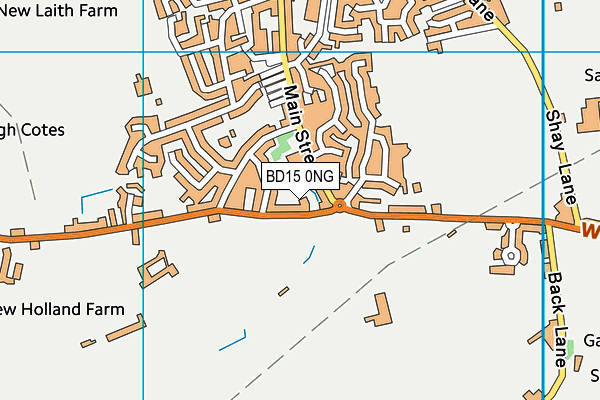 BD15 0NG map - OS VectorMap District (Ordnance Survey)
