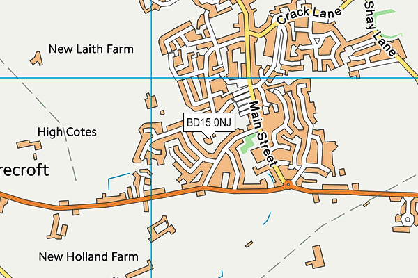 BD15 0NJ map - OS VectorMap District (Ordnance Survey)