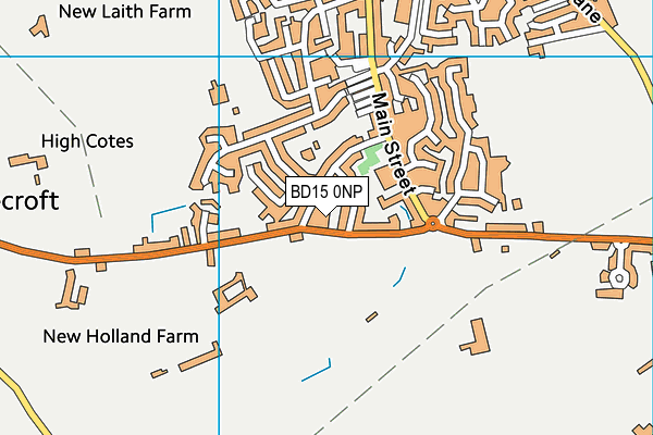 BD15 0NP map - OS VectorMap District (Ordnance Survey)