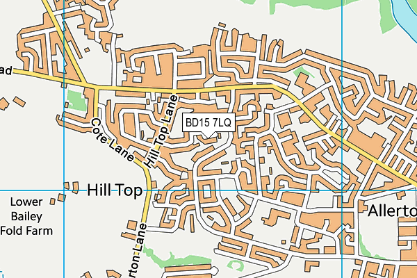 BD15 7LQ map - OS VectorMap District (Ordnance Survey)